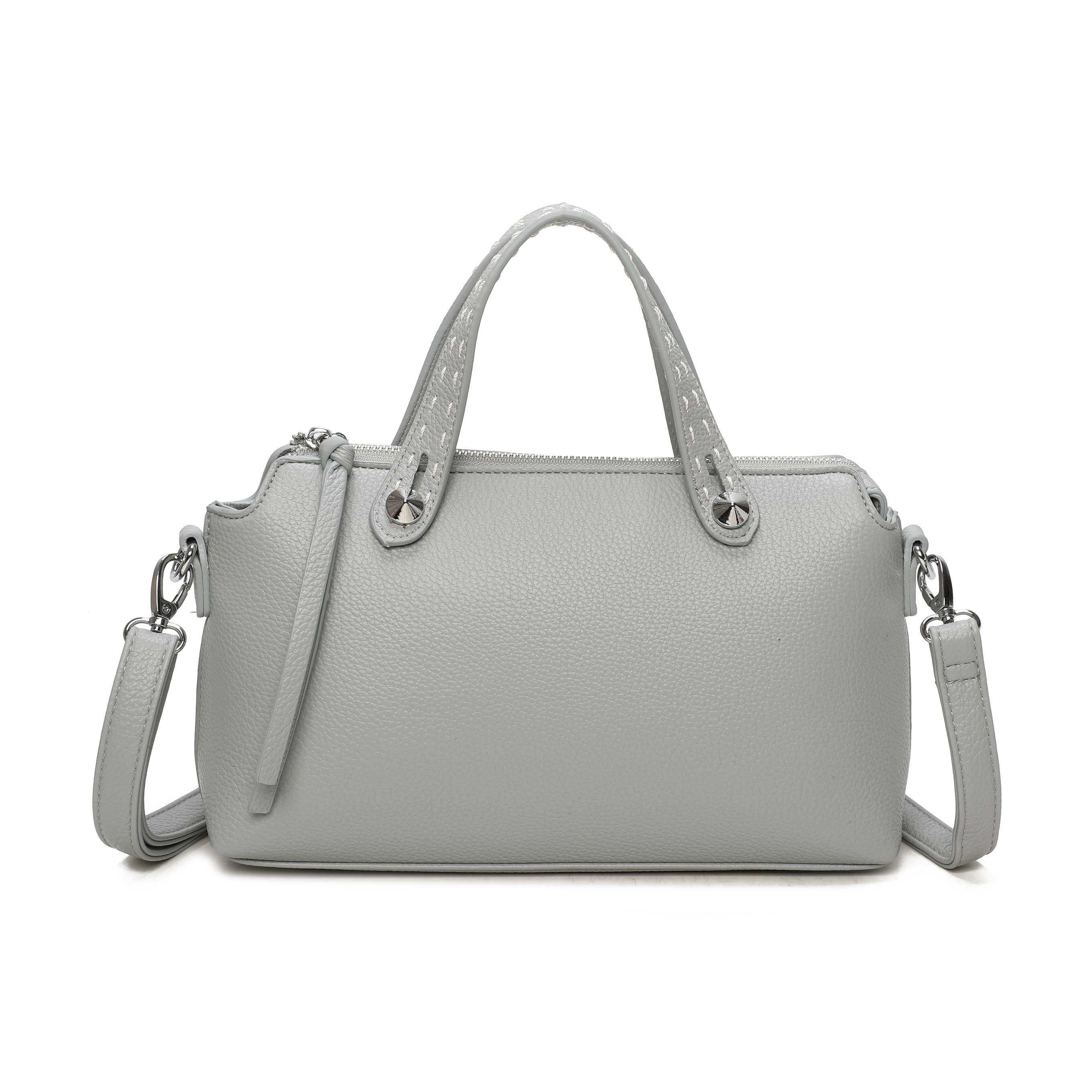 Small Structured Top Handle Crossbody Bag