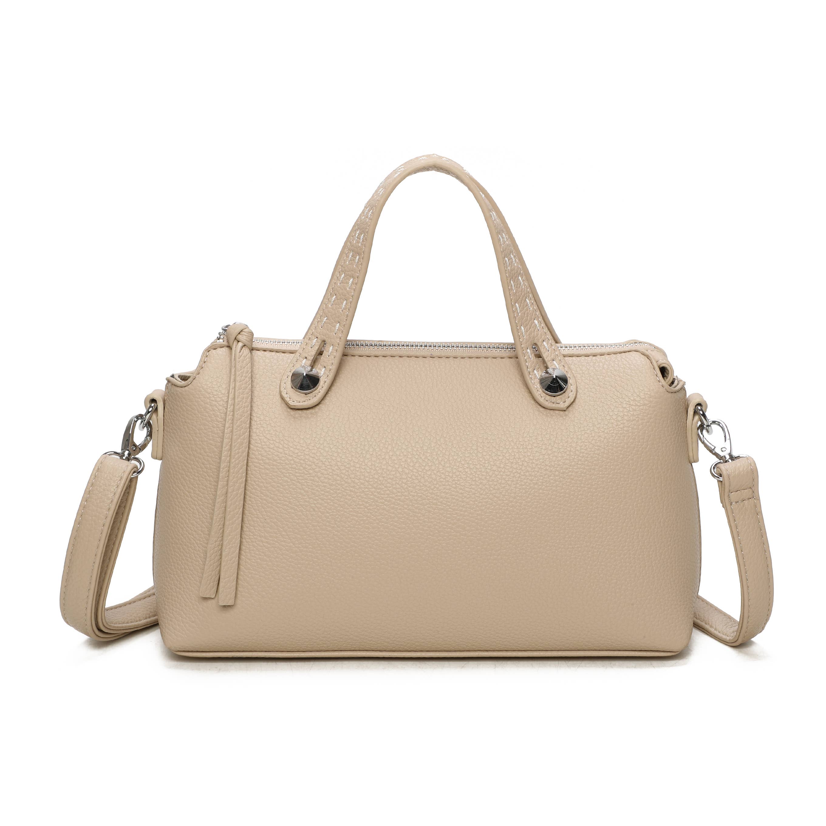 Small Structured Top Handle Crossbody Bag