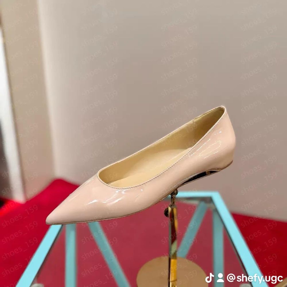 Leather Square Toe Ballet Flats