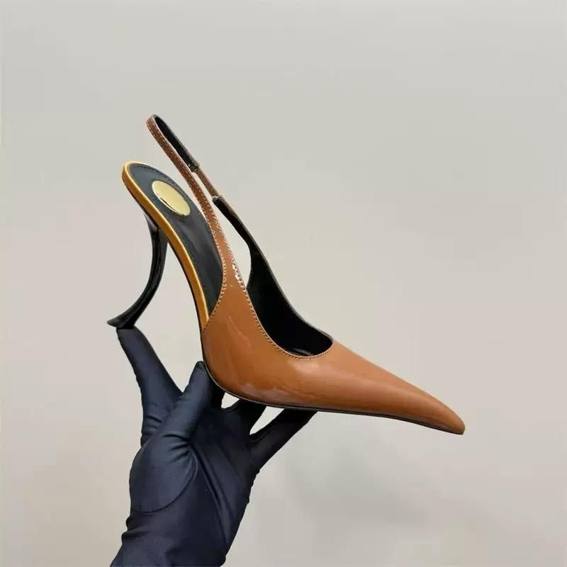 Pointed Toe Slingback Heels