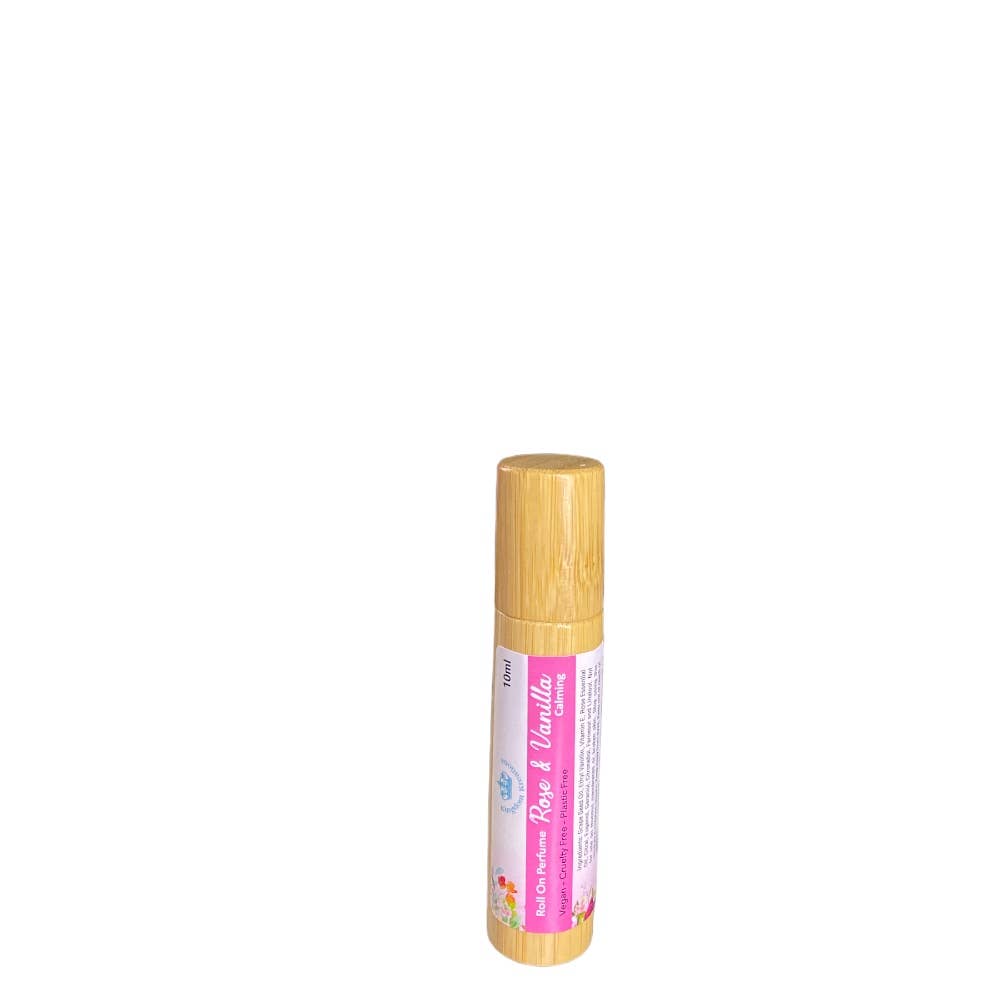 Rose & Vanilla Roll On Perfume Oil · Calming Vegan Fragrance (10ml)