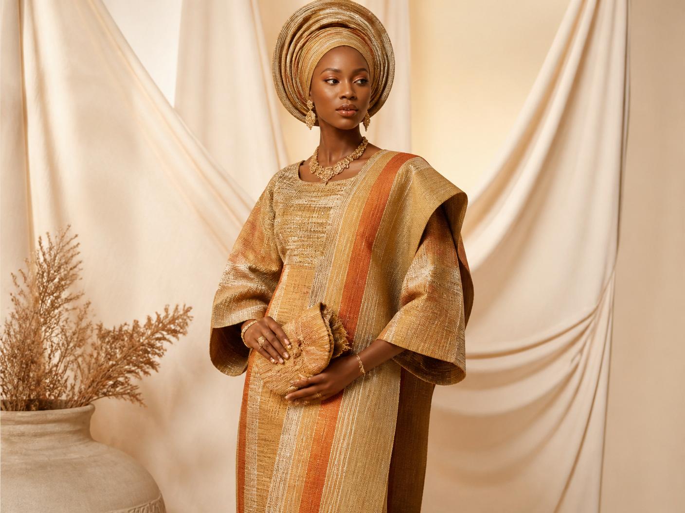 Grace styling a heritage look in warm light