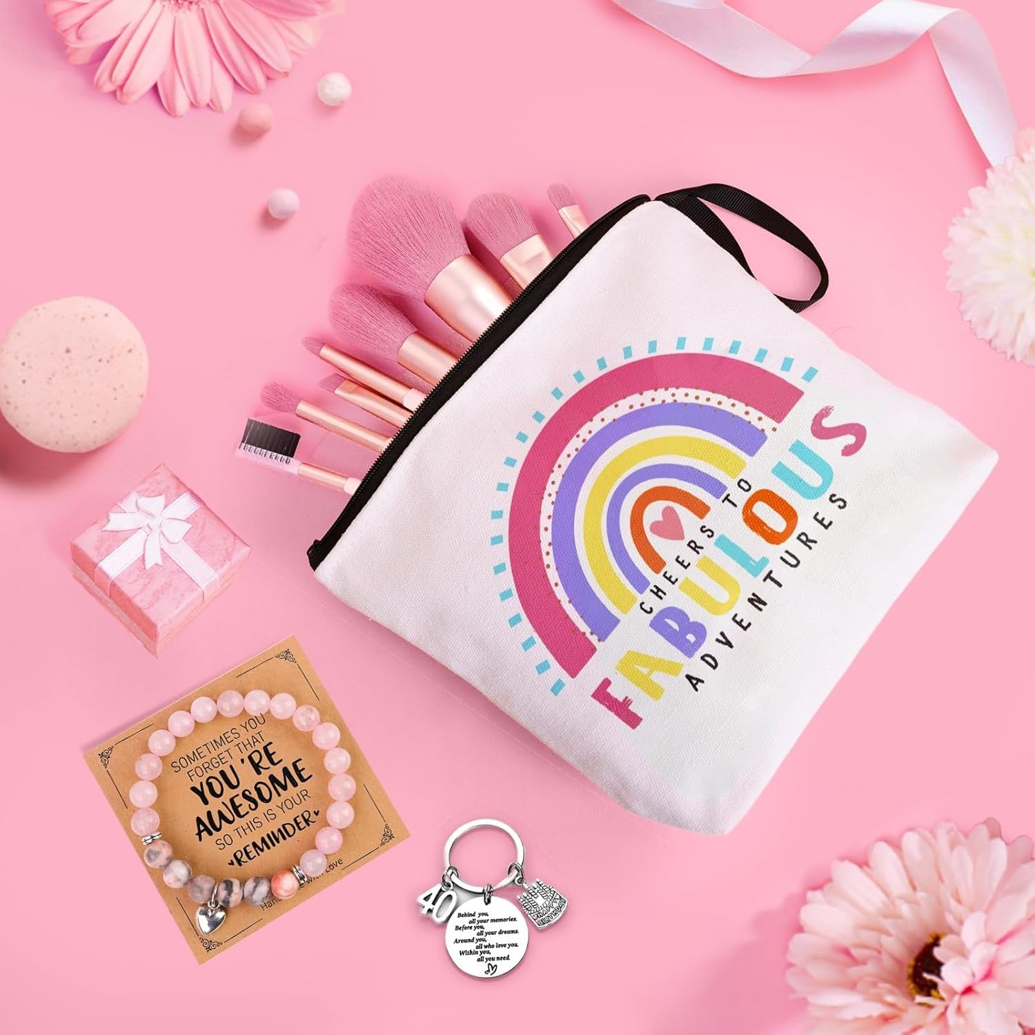 60th Birthday Gifts for Women, Happy Birthday Pamper Set Present Basket, Unique 