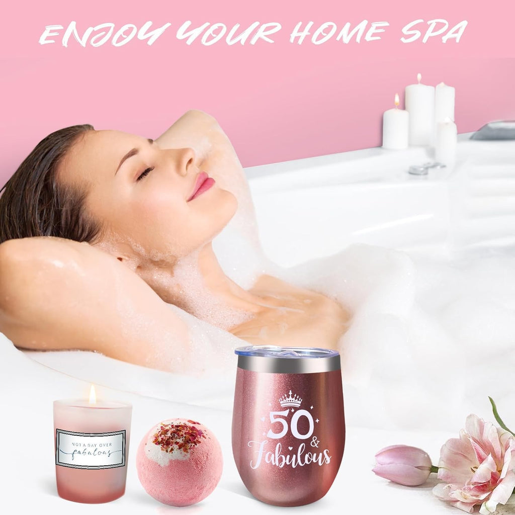 50th Birthday Gifts for Women, Happy 50 Years Old Gift Ideas for Her Friends