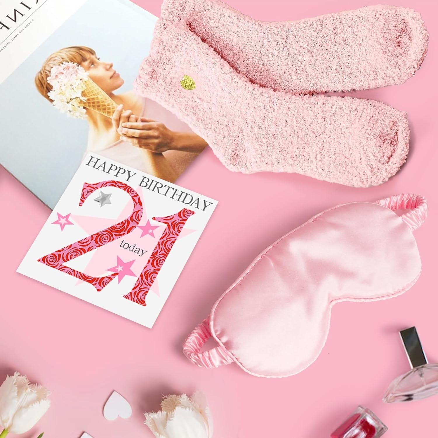 21st Birthday Gifts for Her, 21 Years Old Gift Basket Happy Birthday Pamper Set
