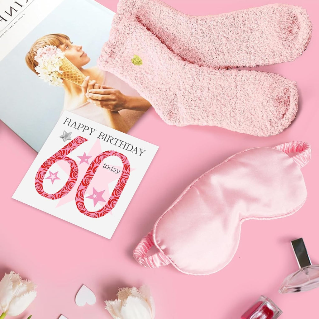 60th Birthday Gifts for Women, Happy Birthday Pamper Set Present Basket, Unique 