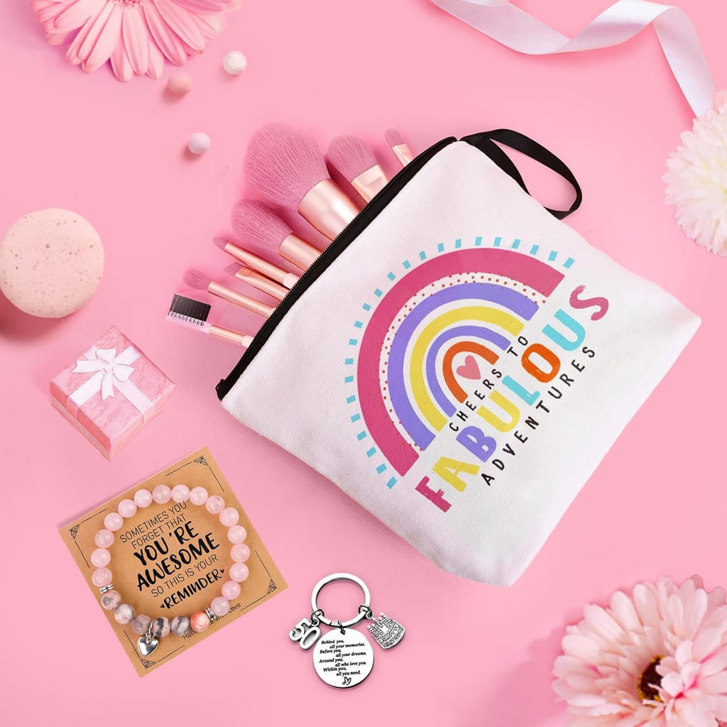 50th Birthday Gifts for Women, Happy 50 Years Old Gift Ideas for Her Friends