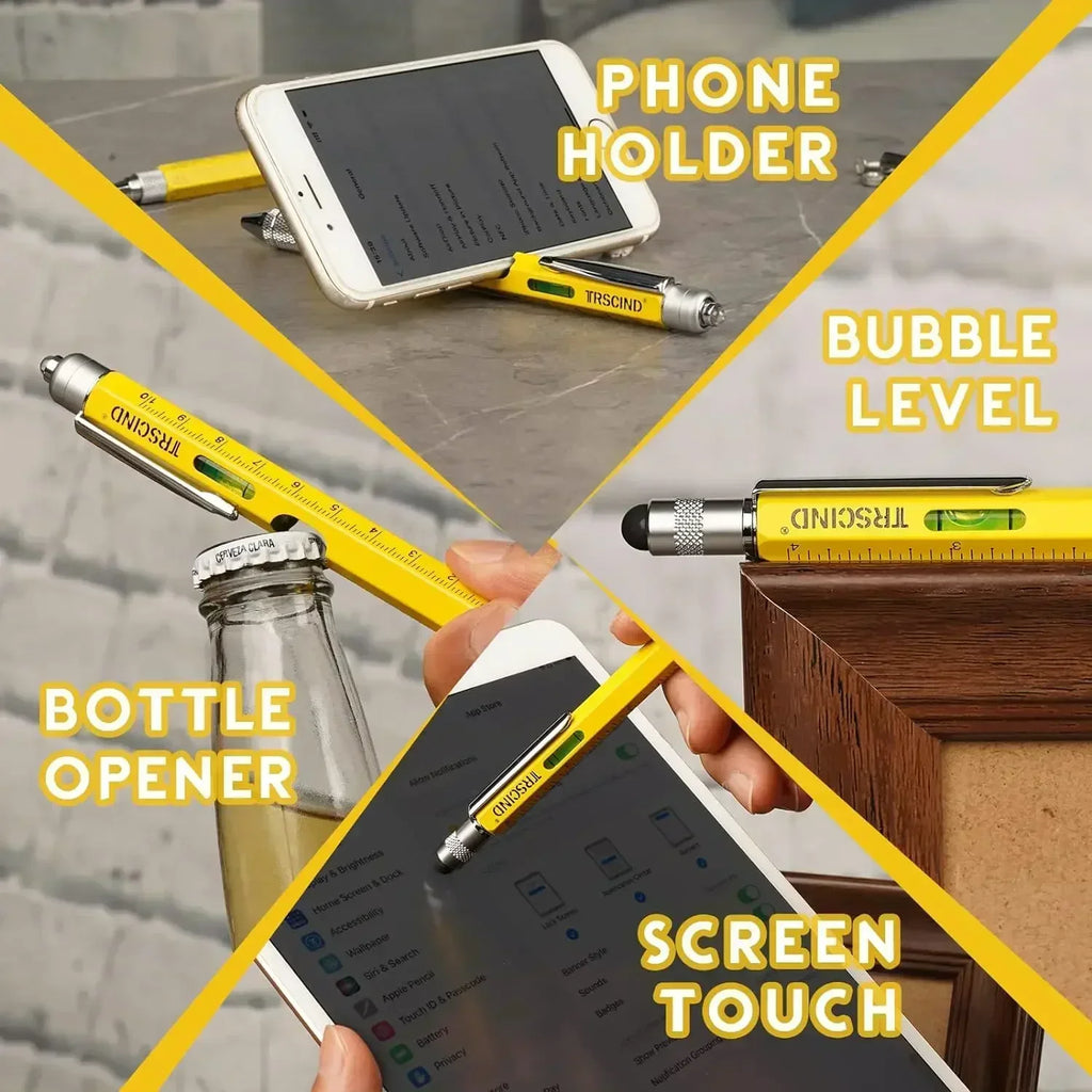 9-in-1 Multitool Pen - Screwdriver, Ruler & Stylus Gadget | Gift for Men & Dad | SHEFYSTYLE