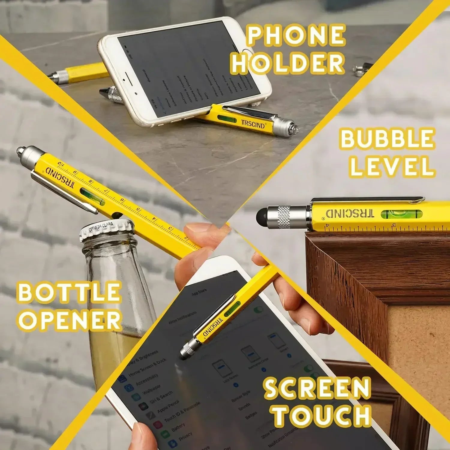 9-in-1 Multitool Pen - Screwdriver, Ruler & Stylus Gadget | Gift for Men & Dad | SHEFYSTYLE