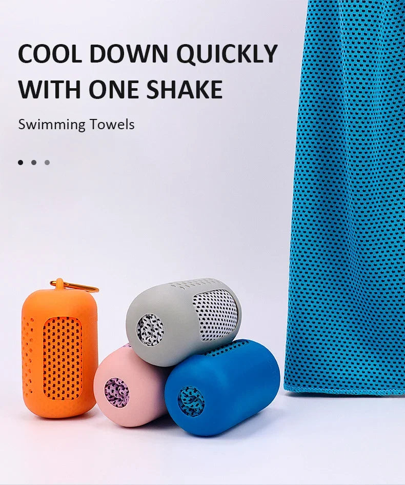 Microfibre Quick-Dry Cooling Towel – Instant Cool Ice Towel for Gym, Sports, Yoga & Outdoors