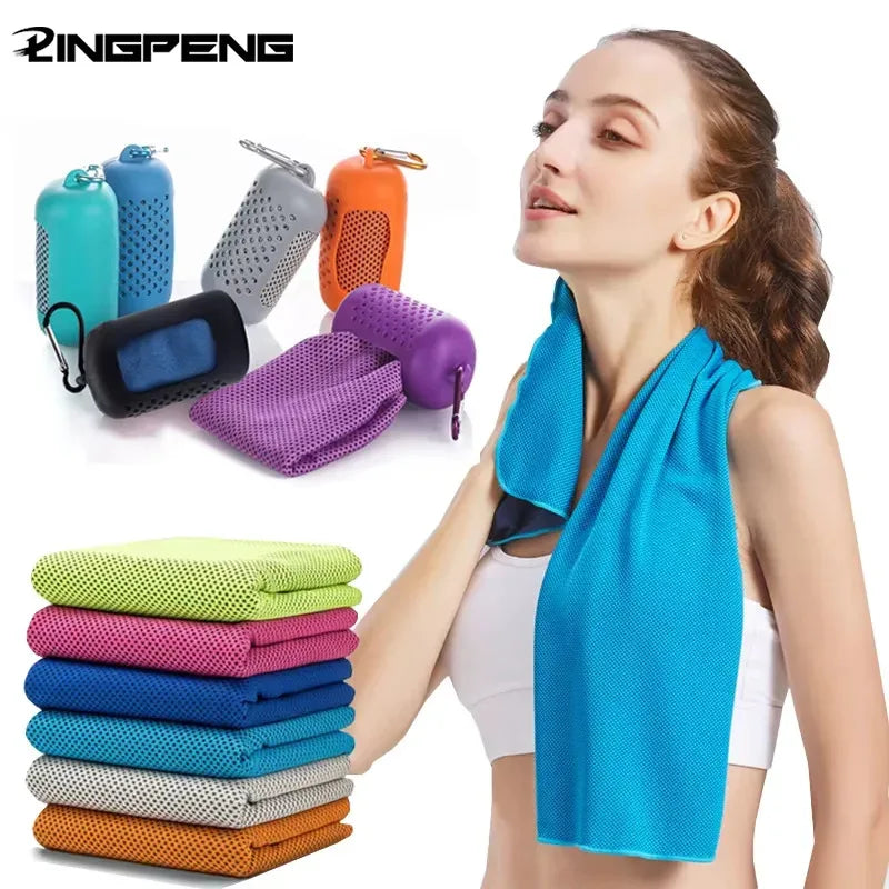 Microfibre Quick-Dry Cooling Towel – Instant Cool Ice Towel for Gym, Sports, Yoga & Outdoors