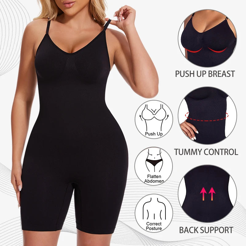 Women's Full Body Shaper Bodysuit - Tummy Control Butt Lifter Tank Top Shapewear | SHEFYSTYLE
