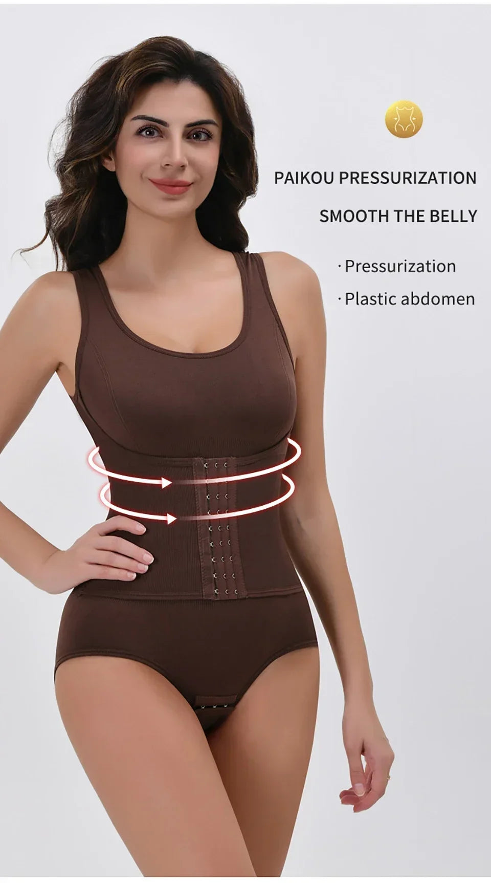 Women's Zipper Waist Trainer Bodysuit - Tummy Control Body Shaper Shapewear | SHEFYSTYLE