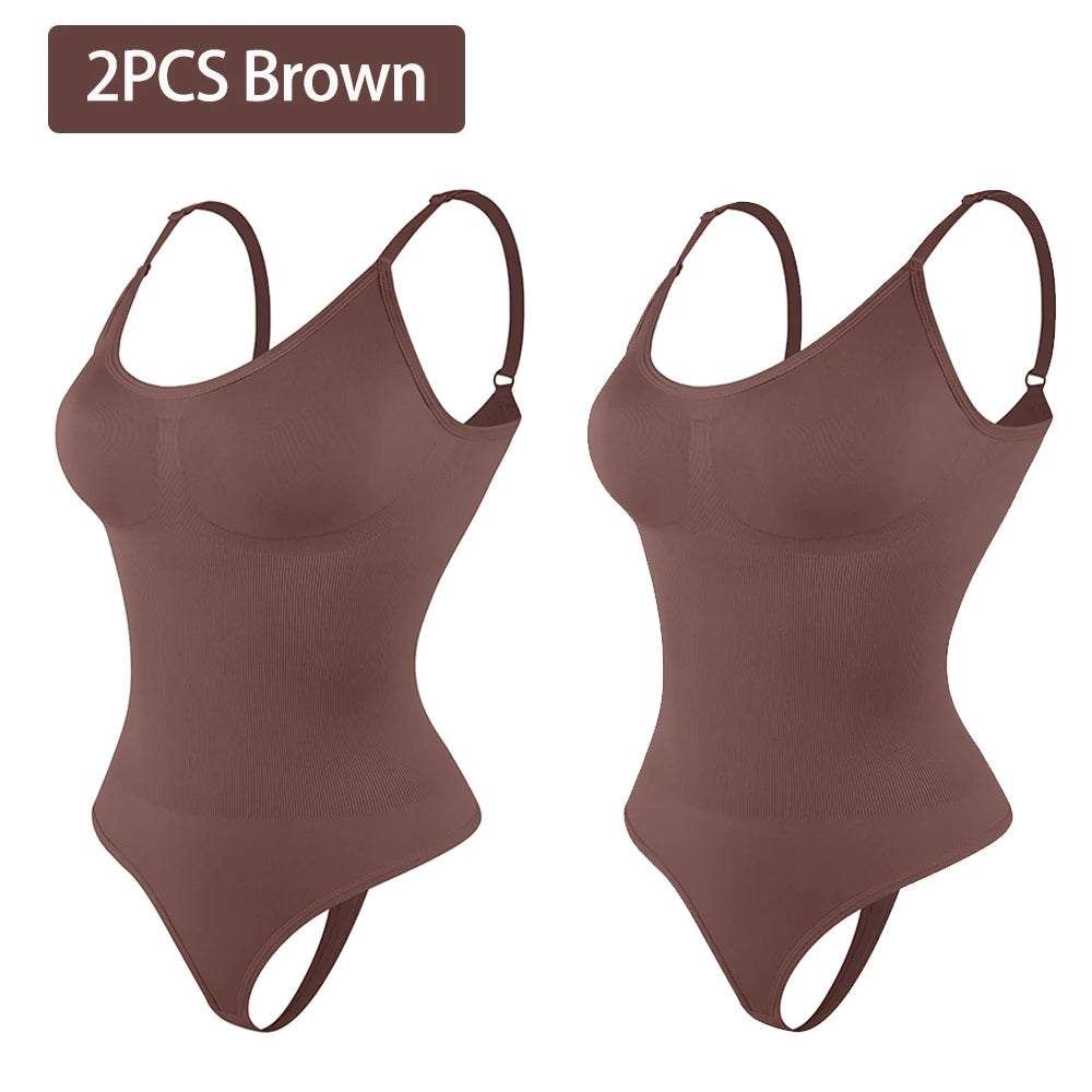 Women's Smoothing Full Body Shaper Bodysuit - Tummy Control Thong Shapewear | SHEFYSTYLE