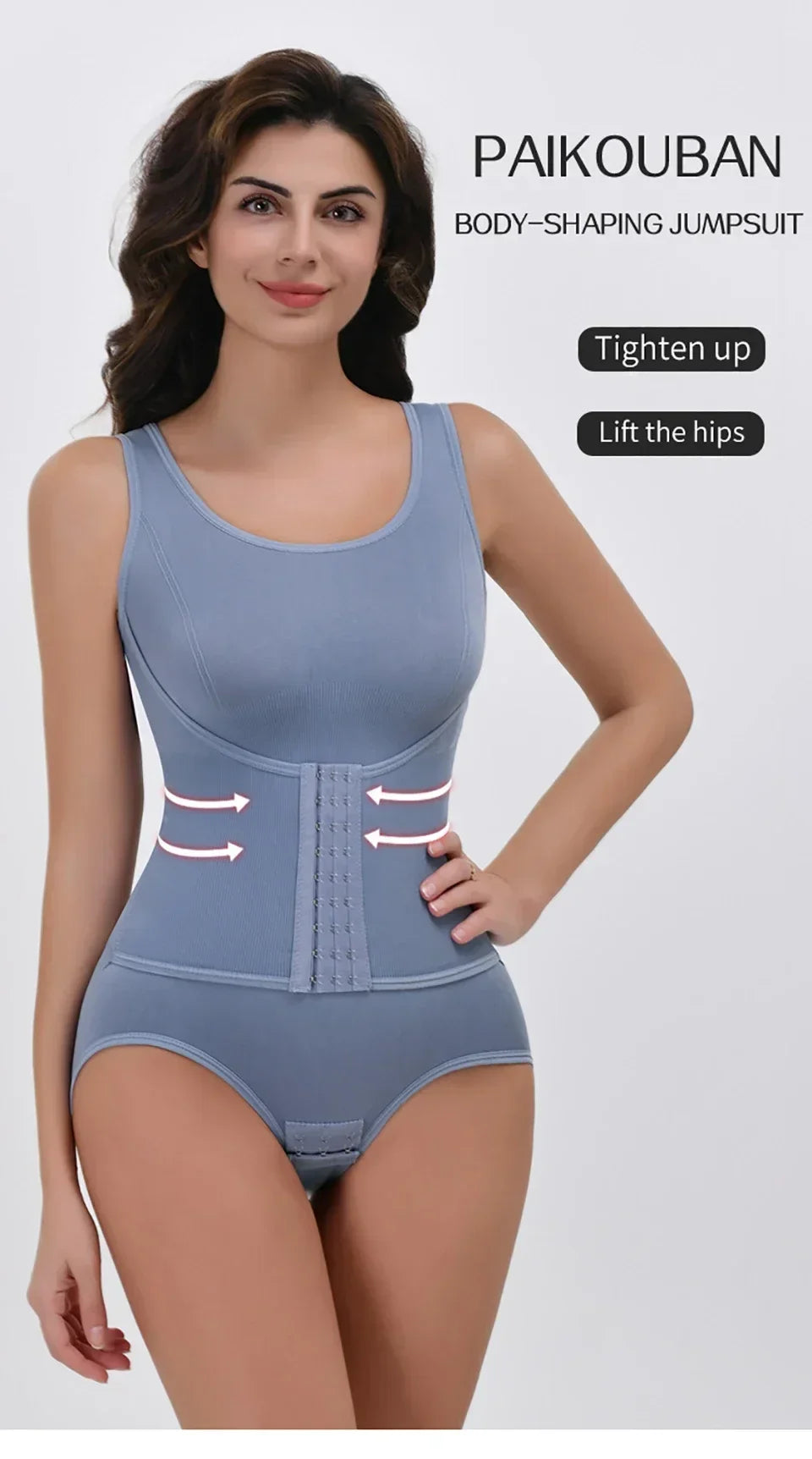 Women's Zipper Waist Trainer Bodysuit - Tummy Control Body Shaper Shapewear | SHEFYSTYLE