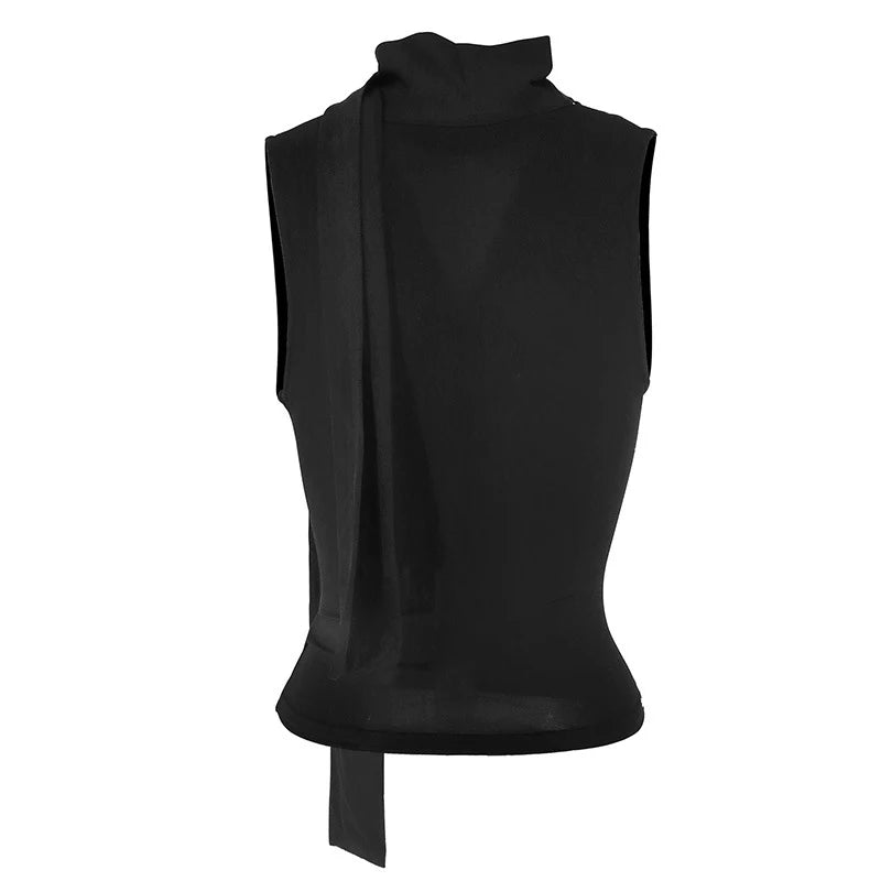 Women's Sleeveless V-Neck Tank Top - Slim Fit Knitted Summer Top | SHEFYSTYLE
