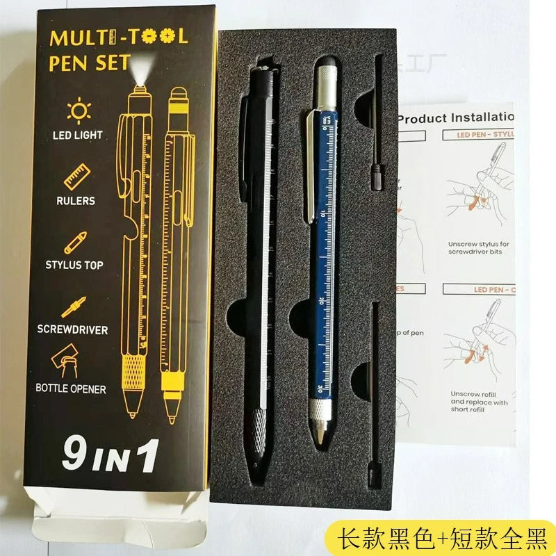 9-in-1 Multitool Pen - Screwdriver, Ruler & Stylus Gadget | Gift for Men & Dad | SHEFYSTYLE