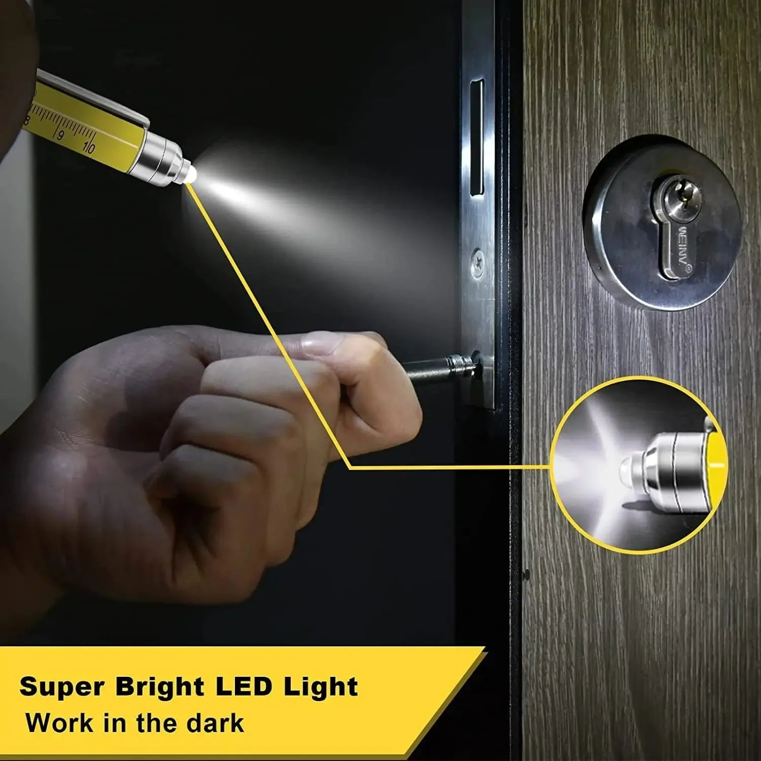 9-in-1 Multitool Pen - Screwdriver, Ruler & Stylus Gadget | Gift for Men & Dad | SHEFYSTYLE