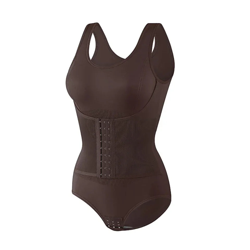 Women's Zipper Waist Trainer Bodysuit - Tummy Control Body Shaper Shapewear | SHEFYSTYLE