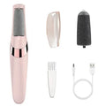 Rechargeable Electric Foot File & Callus Remover – Cordless Hard-Skin Remover with LED Light