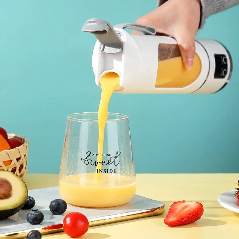 Portable USB Rechargeable Blender – 450ml Personal Smoothie & Juicer Cup (Ice-Crush Blades, Cordless)