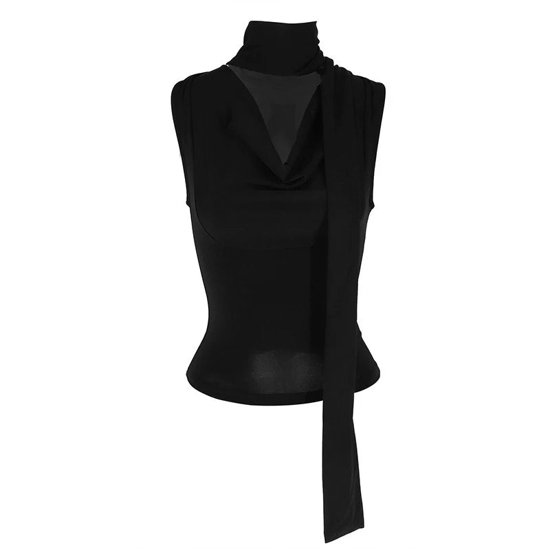 Women's Sleeveless V-Neck Tank Top - Slim Fit Knitted Summer Top | SHEFYSTYLE