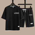 Men's 2-Piece Tracksuit Set - Short Sleeve Tee & Shorts Summer Streetwear Outfit | SHEFYSTYLE