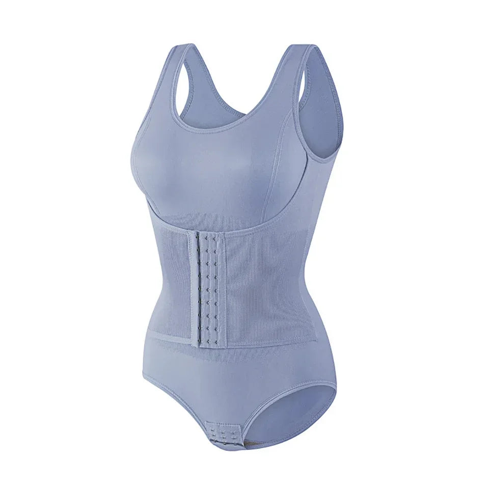 Women's Zipper Waist Trainer Bodysuit - Tummy Control Body Shaper Shapewear | SHEFYSTYLE