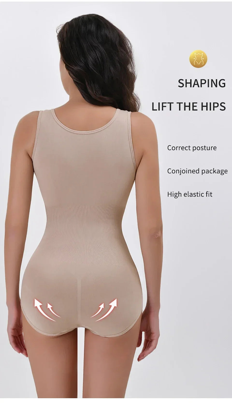 Women's Zipper Waist Trainer Bodysuit - Tummy Control Body Shaper Shapewear | SHEFYSTYLE