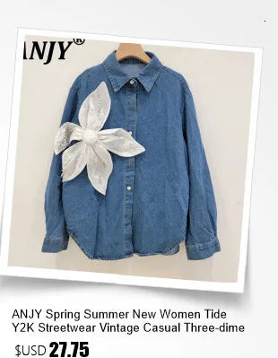 Women's Denim 2-Piece Set - Diamond-Embellished Short Sleeve Shirt & Straight Jeans | SHEFYSTYLE