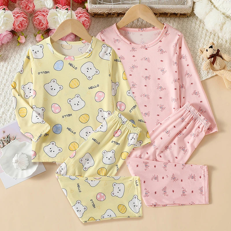 Kids' 2-Piece Summer Set – Short-Sleeve T-Shirt & Shorts for Boys & Girls (Soft Cotton, Casual)