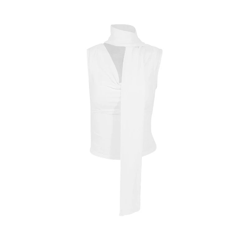 Women's Sleeveless V-Neck Tank Top - Slim Fit Knitted Summer Top | SHEFYSTYLE