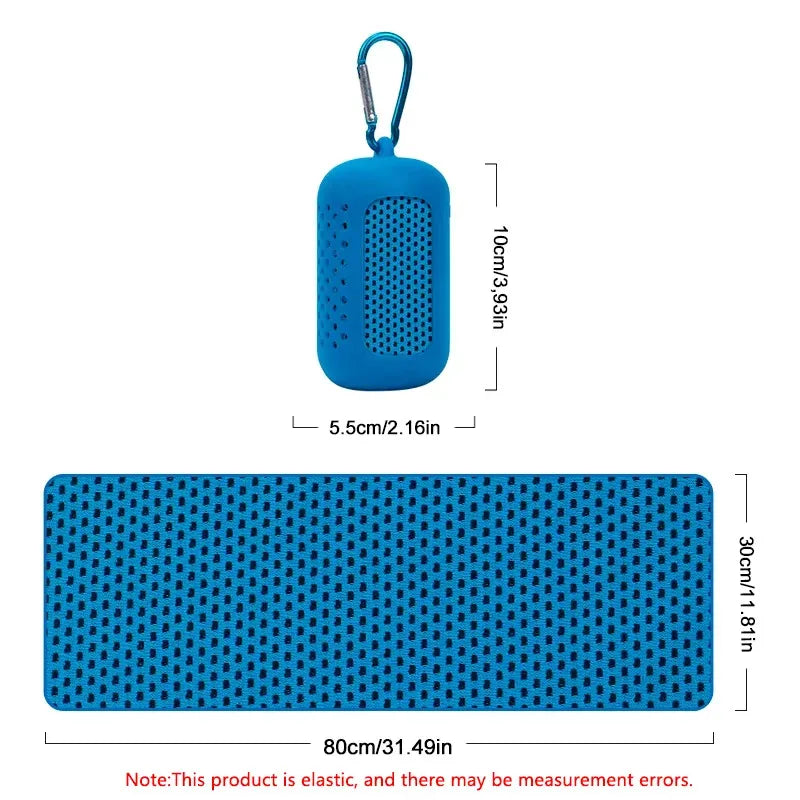 Microfibre Quick-Dry Cooling Towel – Instant Cool Ice Towel for Gym, Sports, Yoga & Outdoors