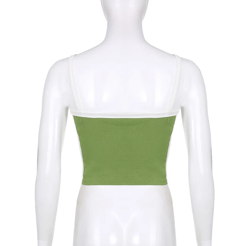 Women's Knitted Cami Crop Top - Sleeveless Backless Summer Tank Top | SHEFYSTYLE
