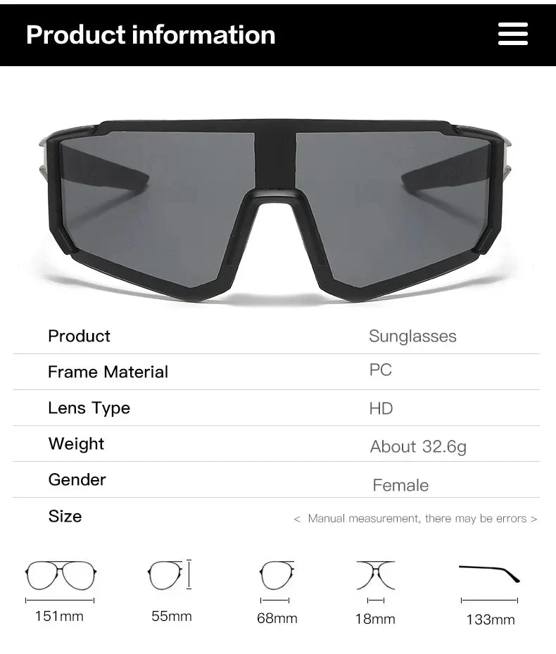 2025 Outdoor Sport Goggle Sunglasses Women For Men Luxury Brand Designer Vintage Sun Glasses Popular Punk Skiing Windproof Shade