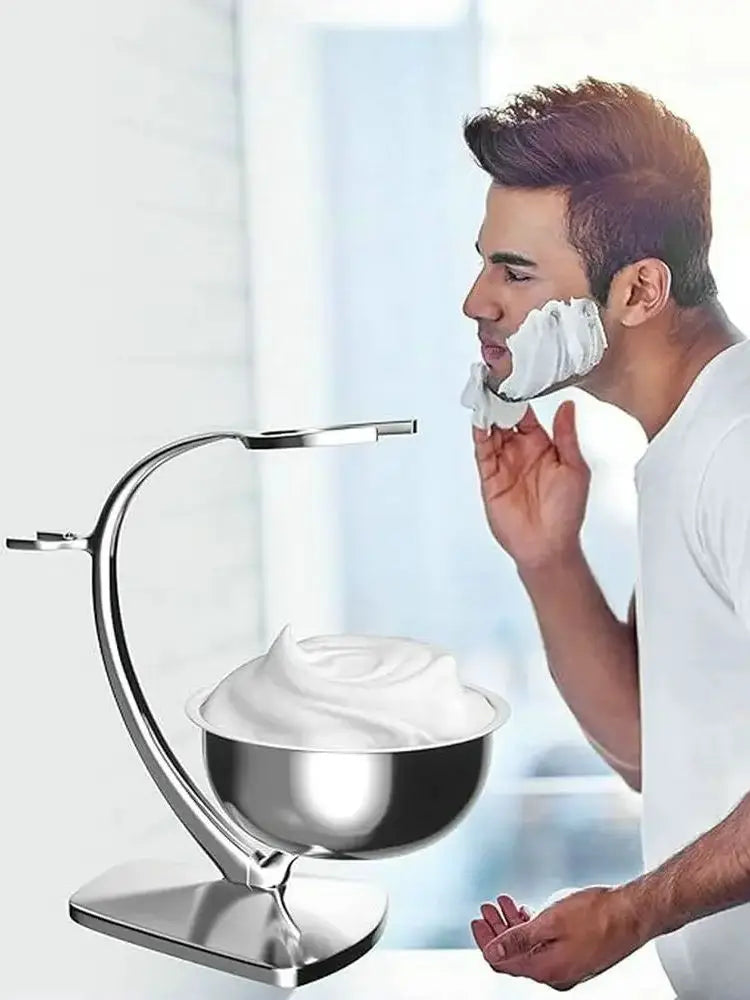 Ultimate Shaving Kit - Brush, Razor Stand & Soap Bowl Set | Father's Day Gift for Men | SHEFYSTYLE