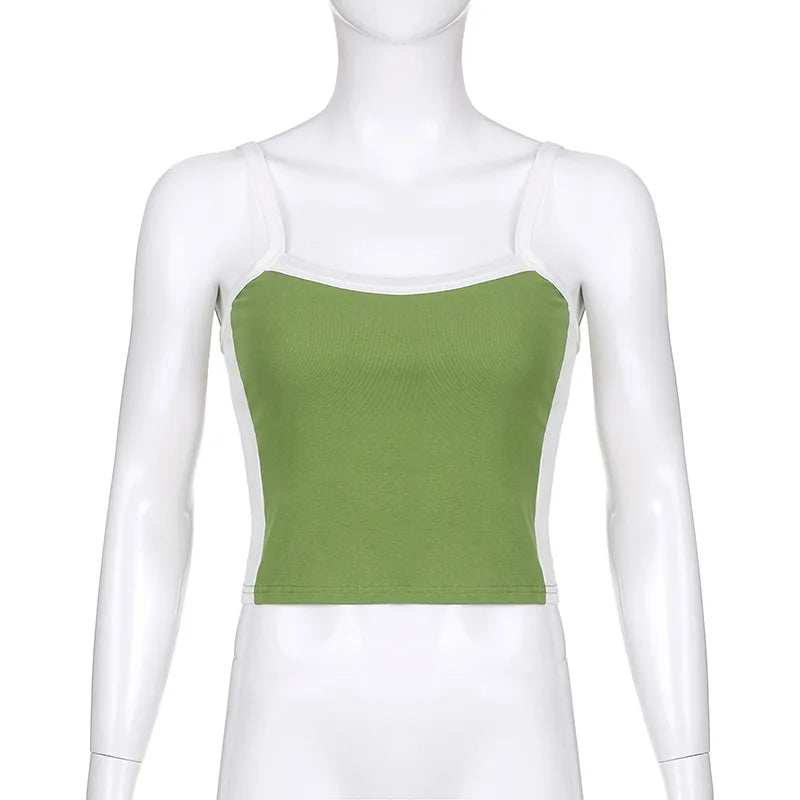 Women's Knitted Cami Crop Top - Sleeveless Backless Summer Tank Top | SHEFYSTYLE