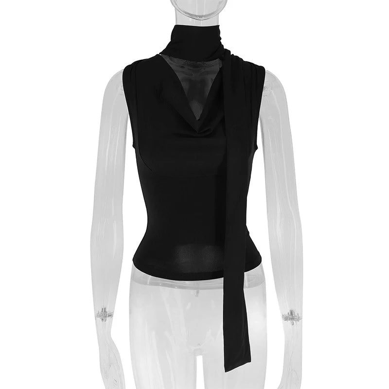 Women's Sleeveless V-Neck Tank Top - Slim Fit Knitted Summer Top | SHEFYSTYLE