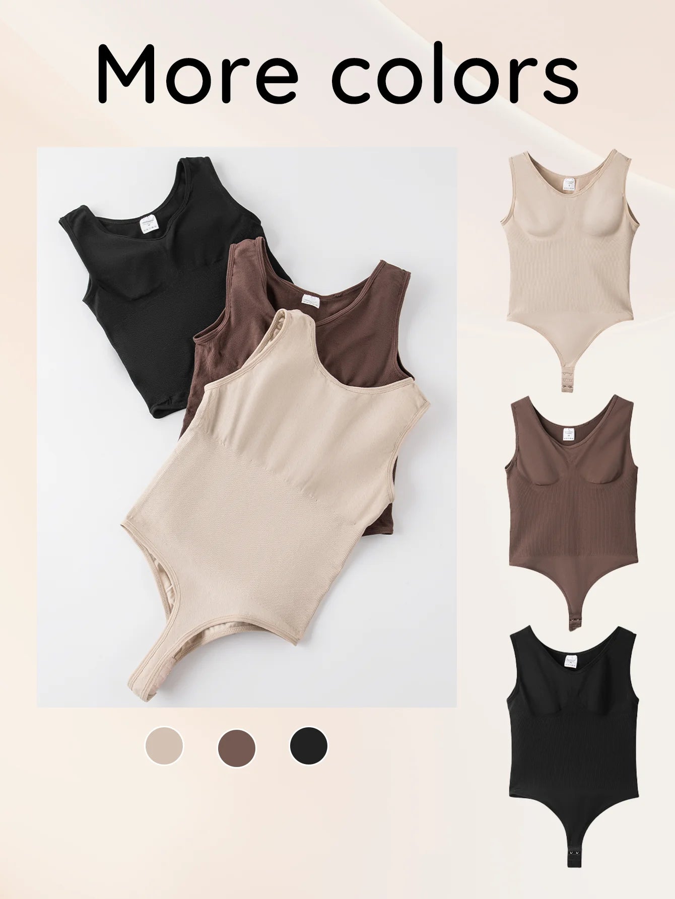 Women's Seamless Thong Shapewear Bodysuit - Tummy Control Flat Belly Body Shaper | SHEFYSTYLE