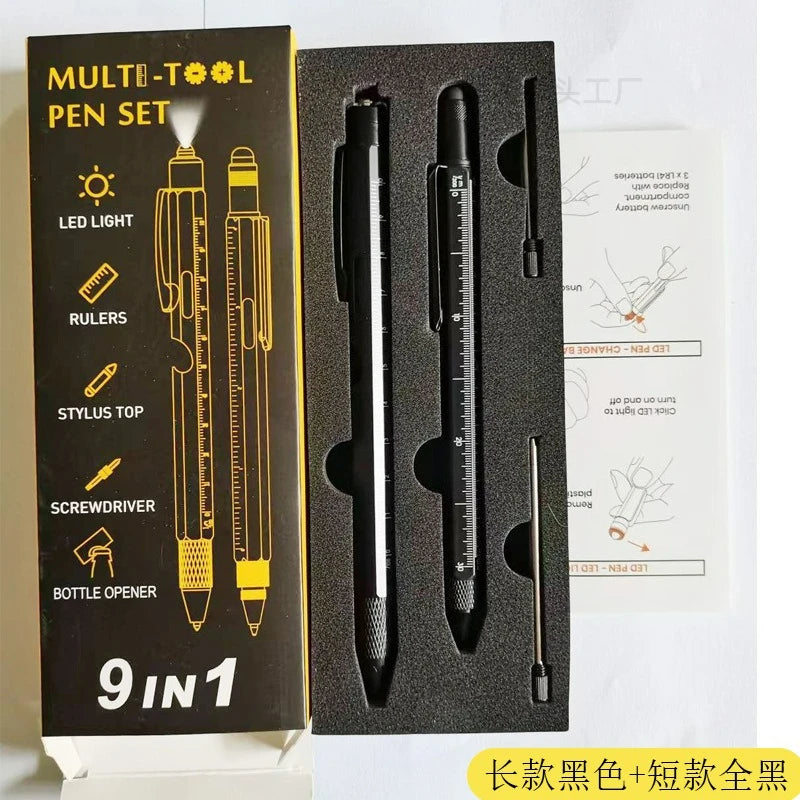 9-in-1 Multitool Pen - Screwdriver, Ruler & Stylus Gadget | Gift for Men & Dad | SHEFYSTYLE