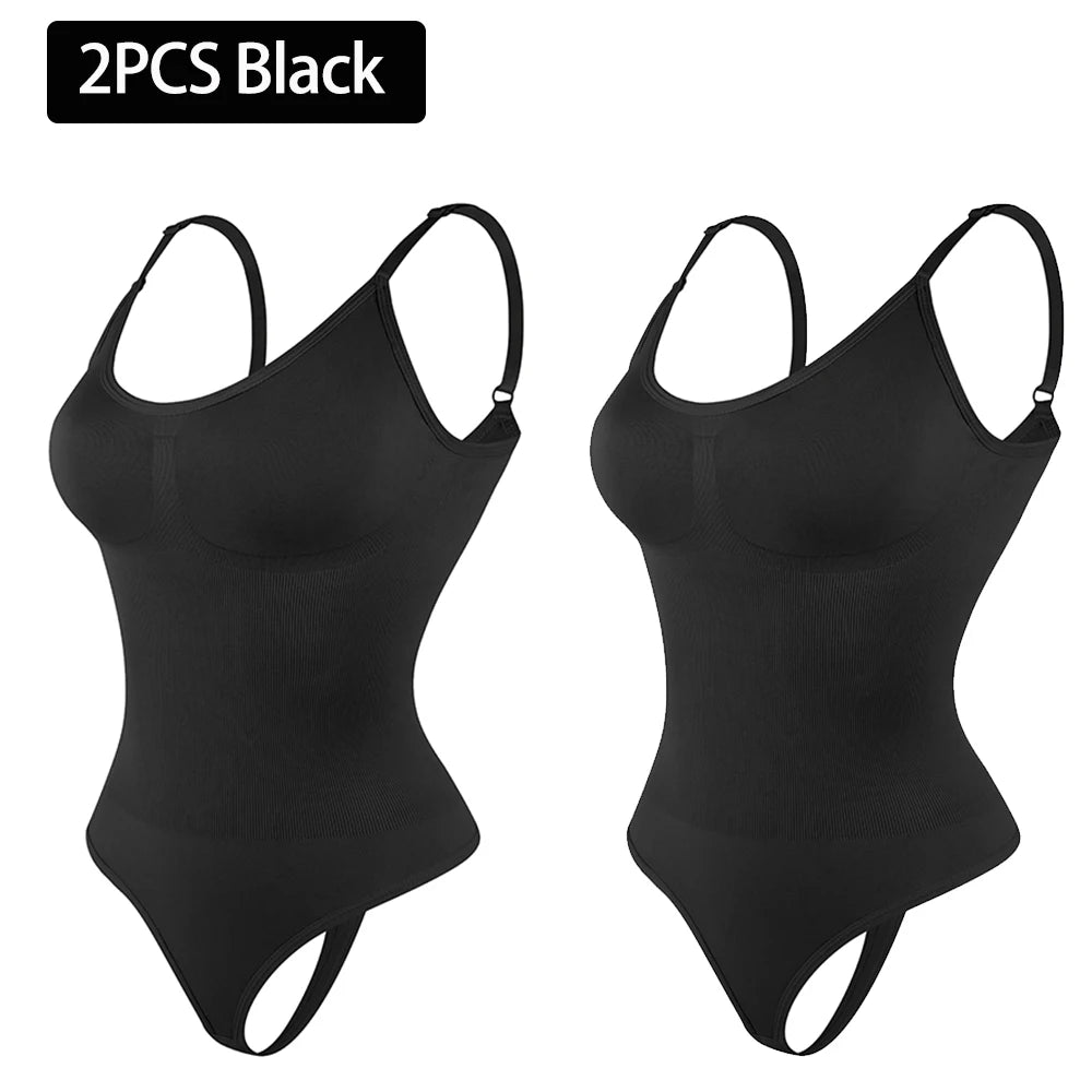 Women's Smoothing Full Body Shaper Bodysuit - Tummy Control Thong Shapewear | SHEFYSTYLE