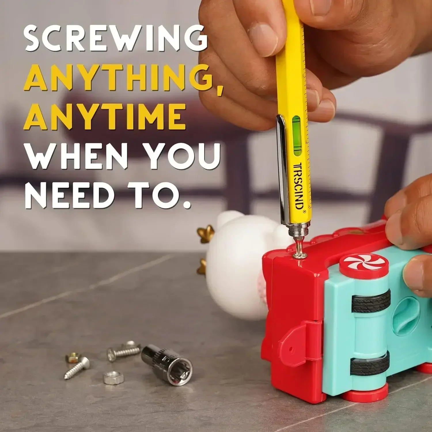 9-in-1 Multitool Pen - Screwdriver, Ruler & Stylus Gadget | Gift for Men & Dad | SHEFYSTYLE