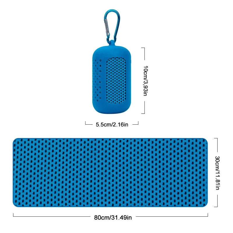 Microfibre Quick-Dry Cooling Towel – Instant Cool Ice Towel for Gym, Sports, Yoga & Outdoors