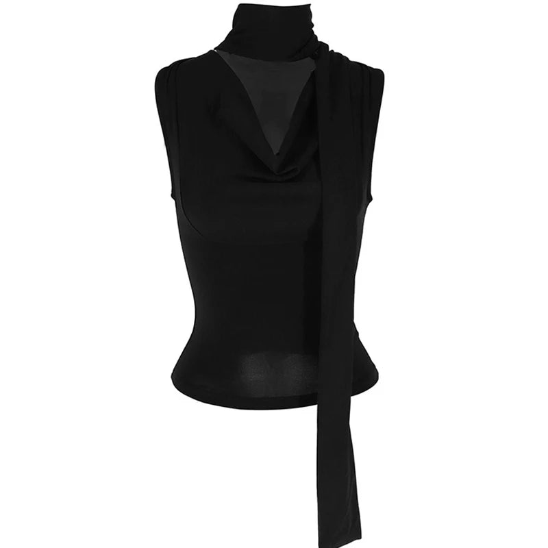 Women's Sleeveless V-Neck Tank Top - Slim Fit Knitted Summer Top | SHEFYSTYLE
